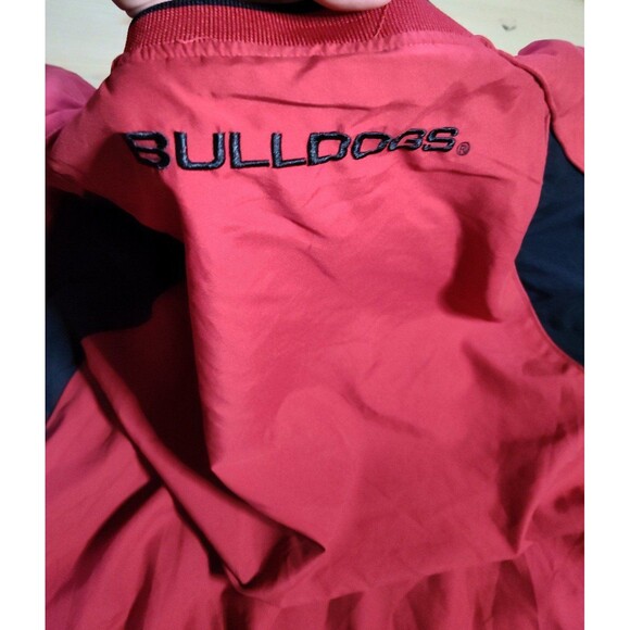 Georgia Bulldogs Sweatshirt 2XL Red Varsity V Neck Pullover Starter - Picture 8 of 10